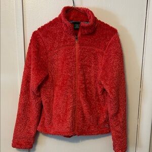 L.L. Bean Red Fleece Jacket